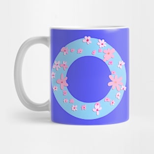 Mother's Day Pink Blossom Flower Wreath (MD23MOD002) Mug